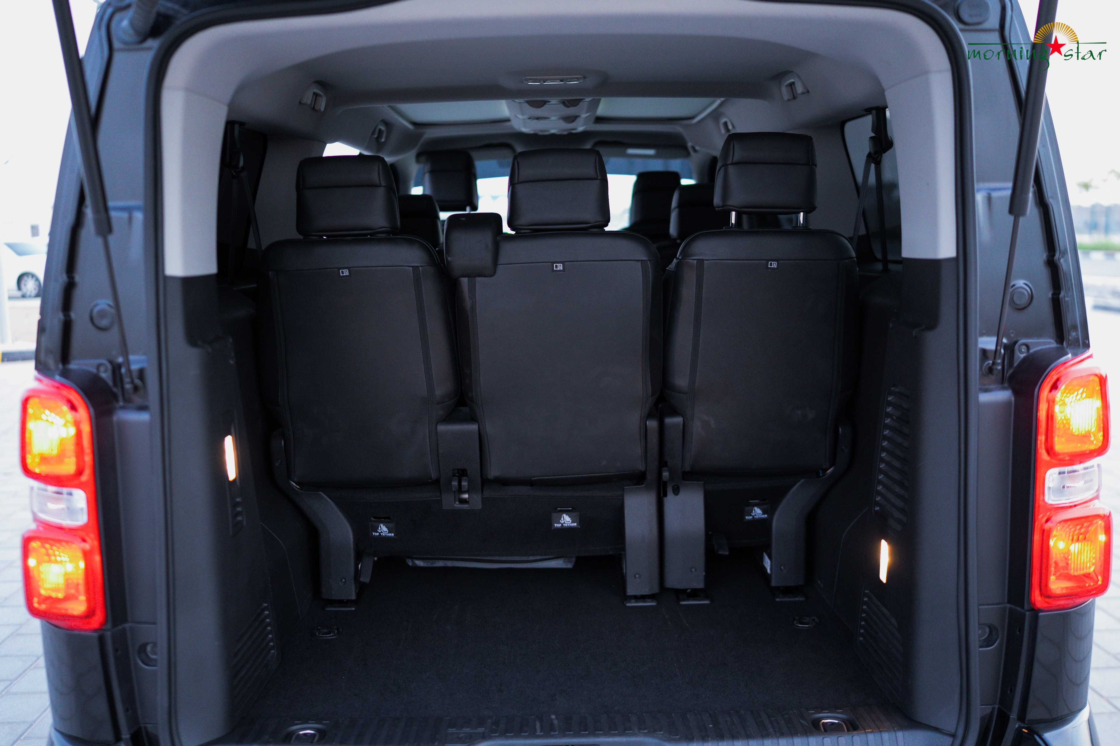 Citroën SpaceTourer boot open seats visible — Morning Star UAE