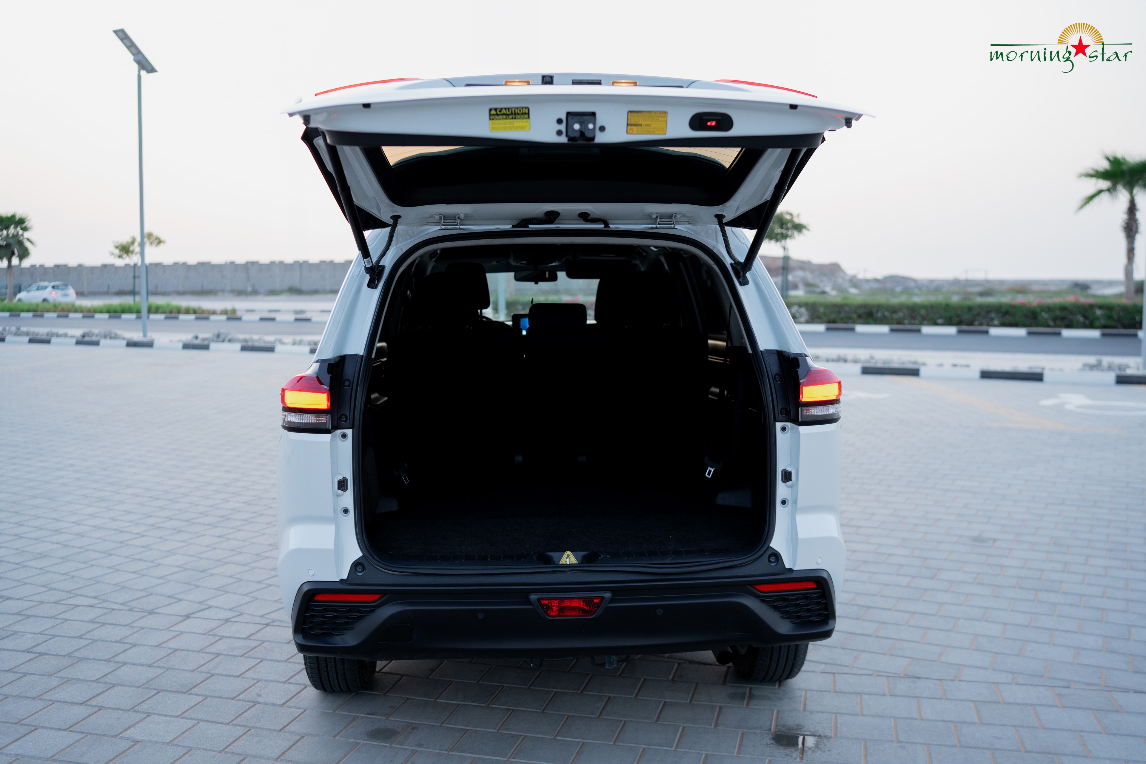 Toyota Innova Hycross spacious boot open — Morning Star UAE