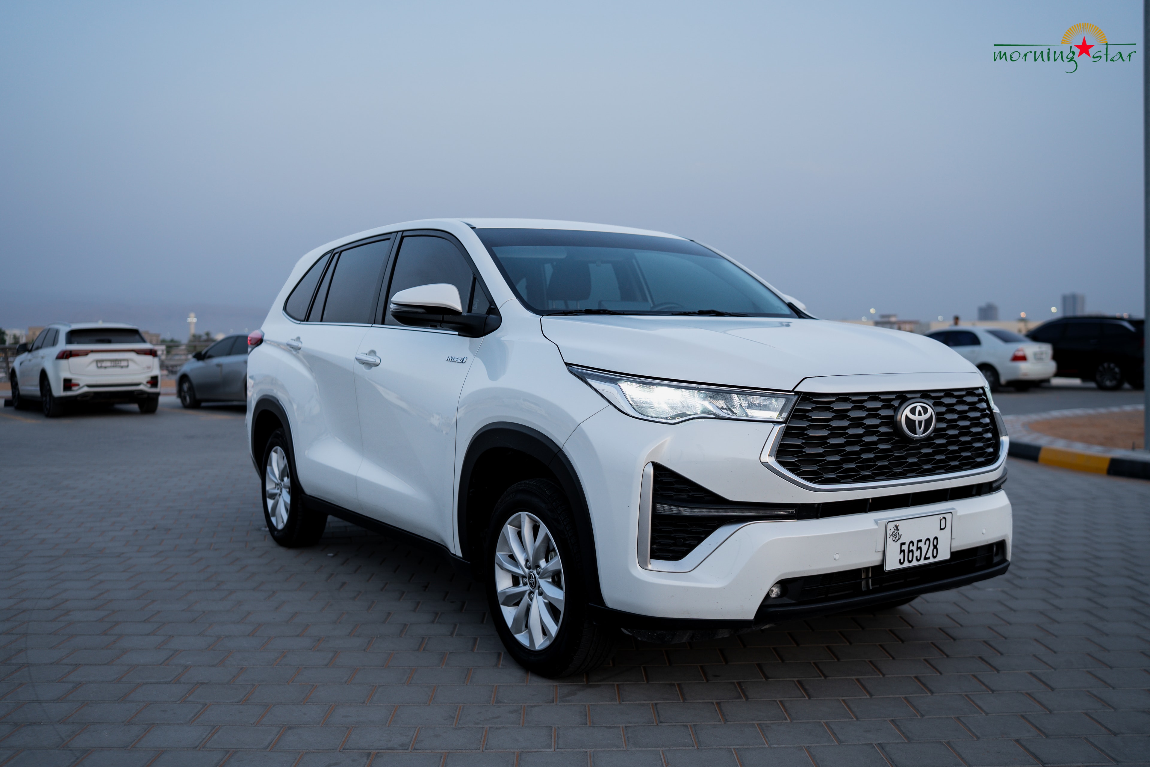 Toyota Innova Hycross front angle close — Morning Star UAE