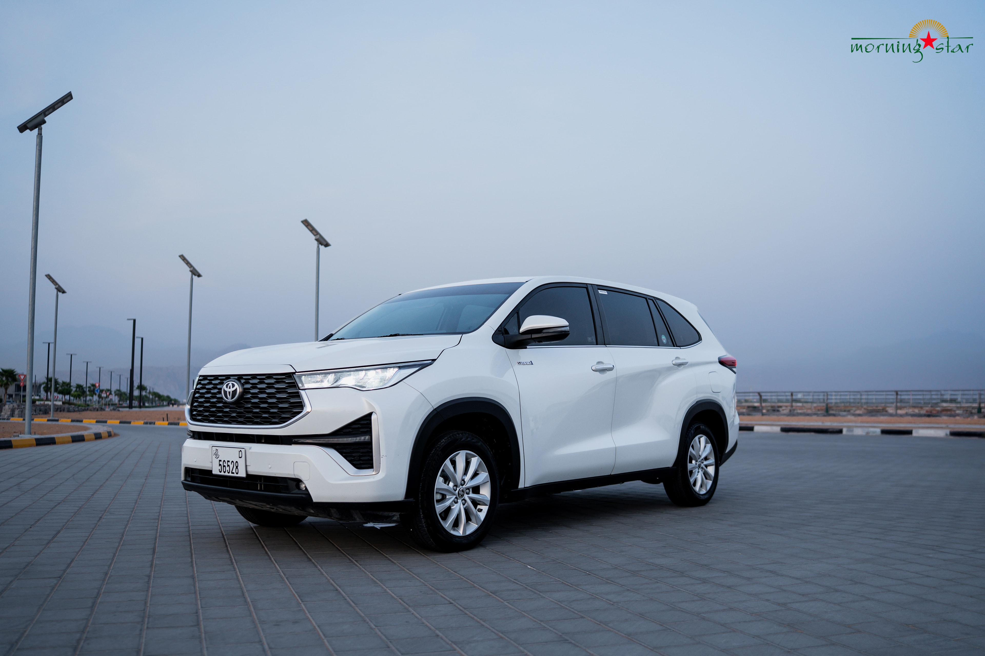 Toyota Innova Hycross front angle — Morning Star fleet