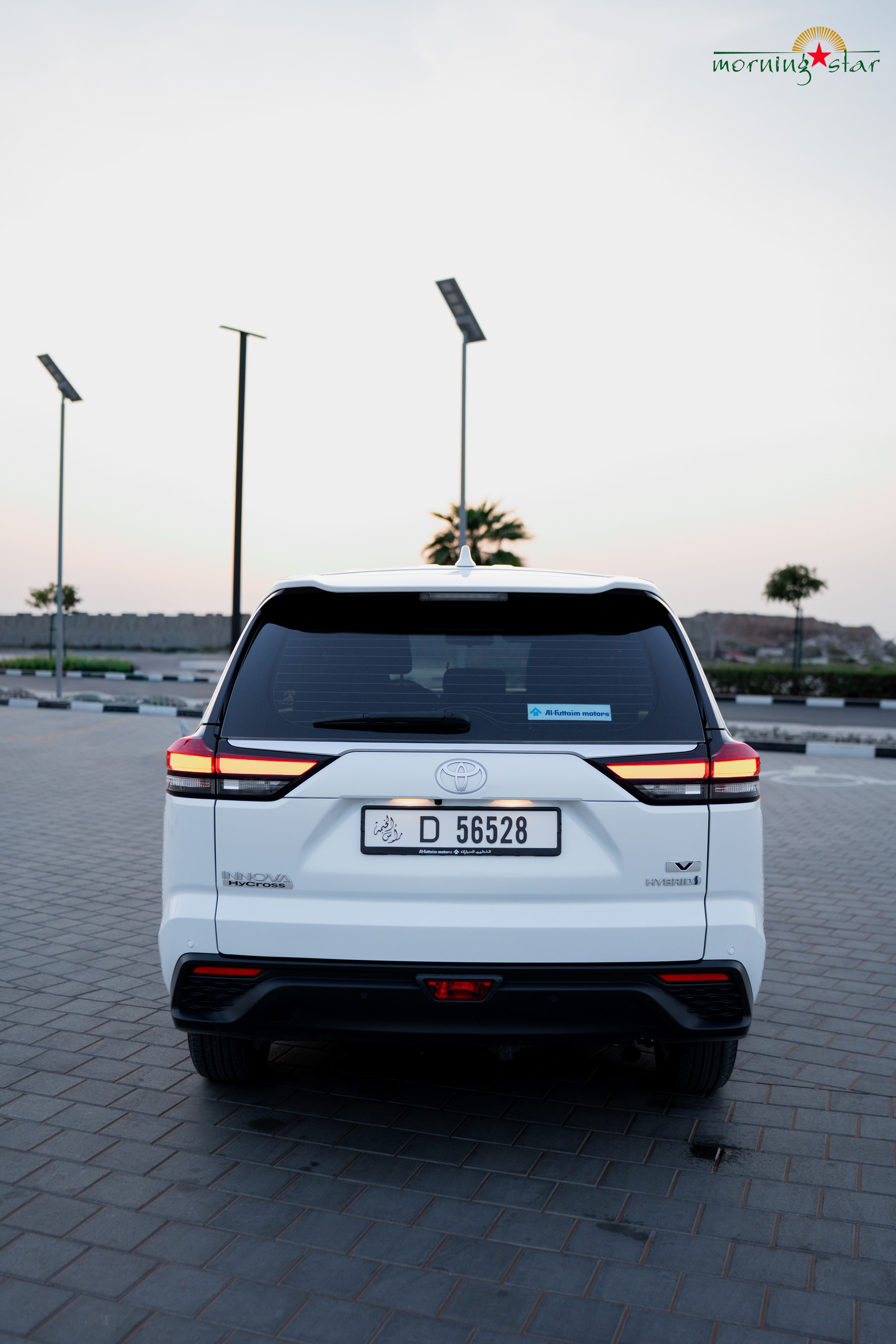 Toyota Innova Hycross rear view — Morning Star UAE