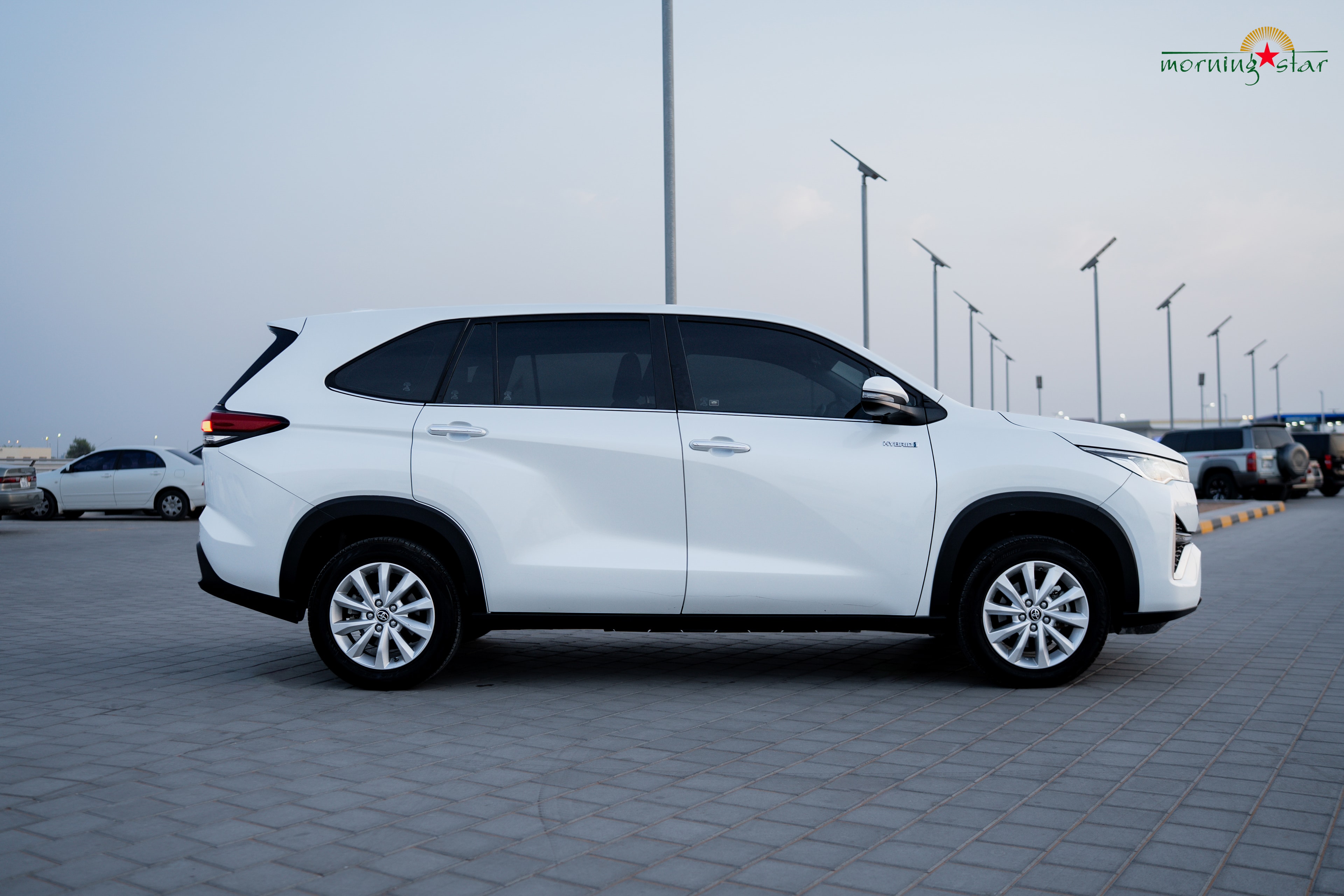Toyota Innova Hycross side view — Morning Star fleet UAE