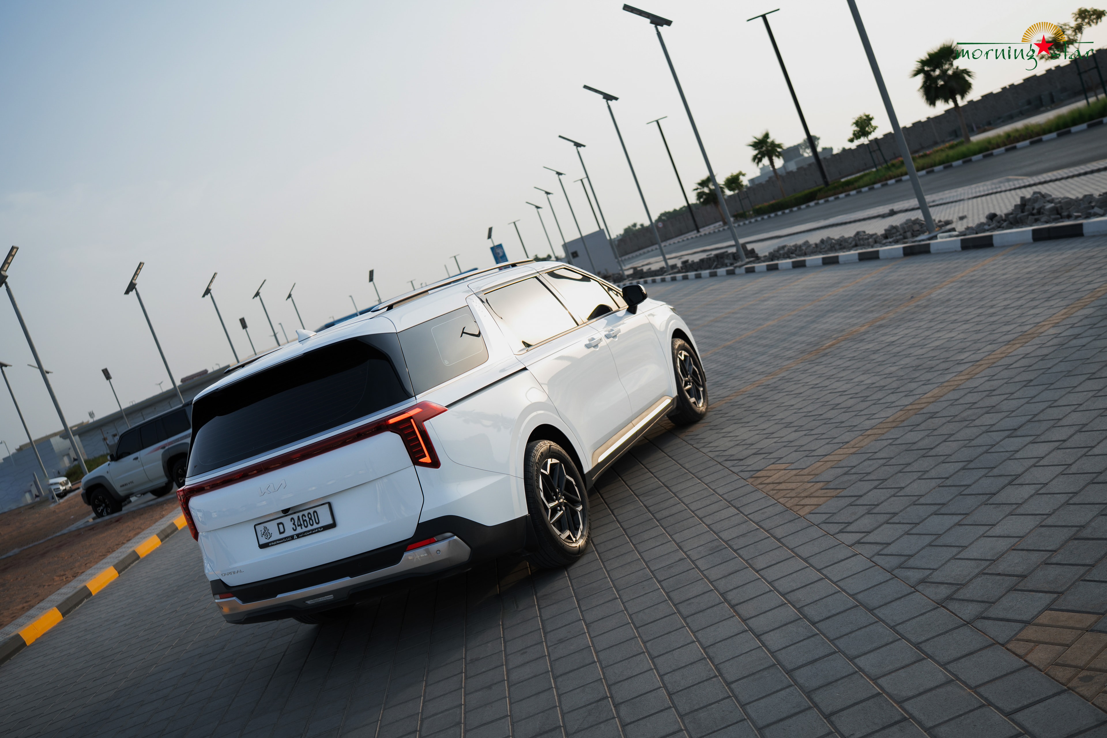 Kia Carnival rear view — Morning Star fleet UAE